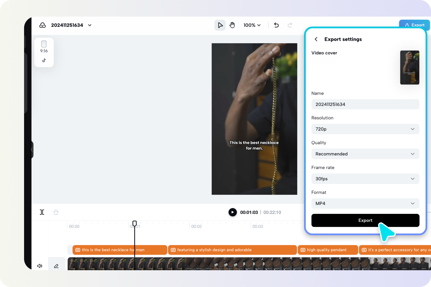 Eksportuj i udostępniaj wideo